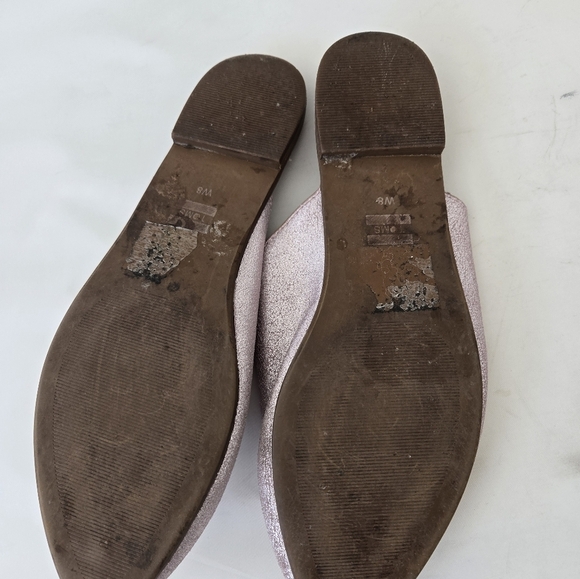 Tom’s Pink Metallic Jutti Mule Slip-on Flats Size 8 - Picture 10 of 15